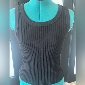 Project social T knit black tank large